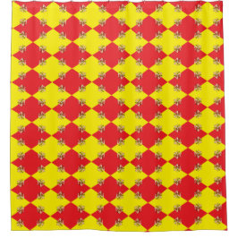 Patriotischer Duschvorhang mit Flagge von Sizilien