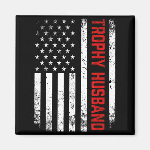 Patriotischer Ehemann American Flag Trophy Magnet