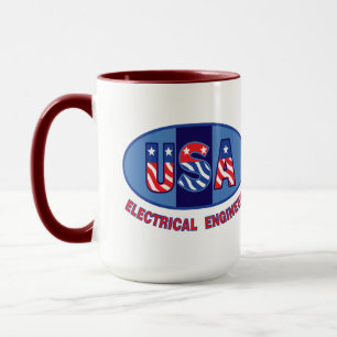 Patriotischer Elektroingenieur Tasse