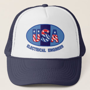 Patriotischer Elektroingenieur Truckerkappe