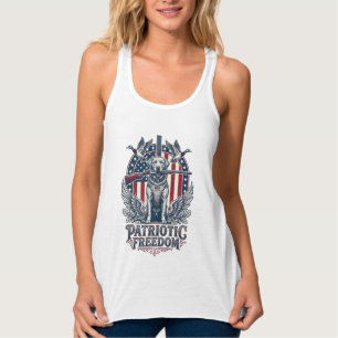 Patriotischer Entenjäger-Hund Vektorgrafik T-Shirt Tank Top