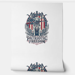 Patriotischer Entenjäger-Hund Vektorgrafik T-Shirt Tapete