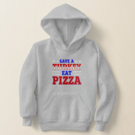 patriotischer Erntedank rette Pizza aus Truthühner Hoodie