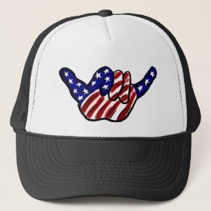 Patriotischer Fall löst Hut Truckerkappe