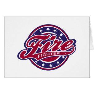 Patriotischer Feuerwehrmann