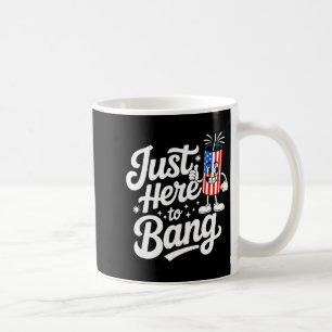 Patriotischer Feuerwerk US-Flagge lustig 4. Juli Kaffeetasse