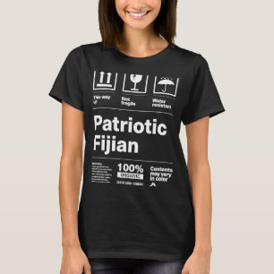 Patriotischer Fijian Patriotismus Fidschi Land Pri T-Shirt
