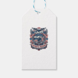 Patriotischer Film Kameramann Vektorgrafik T-Shirt Geschenkanhänger