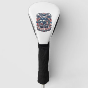 Patriotischer Film Kameramann Vektorgrafik T-Shirt Golf Headcover