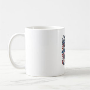 Patriotischer Film Kameramann Vektorgrafik T-Shirt Kaffeetasse