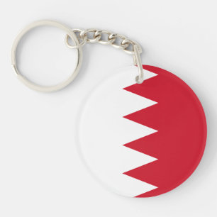 Patriotischer Flagge von Bahrain Schlüsselanhänger