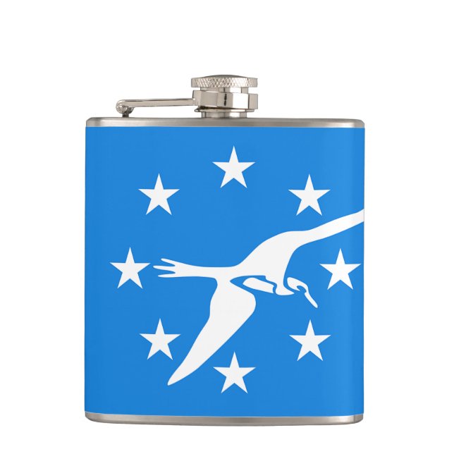 Patriotischer Flasche mit der Flagge von Corpus Ch Flachmann (Vorderseite)