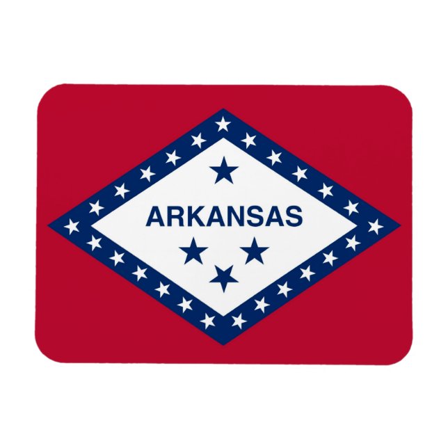 Patriotischer flexibler Foto-Magnet mit Arkansas-F Magnet (Horizontal)