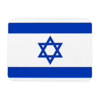 Patriotischer flexibler Magnet mit Flagge Israels