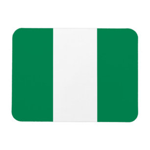 Patriotischer flexibler Magnet mit Flagge Nigerias
