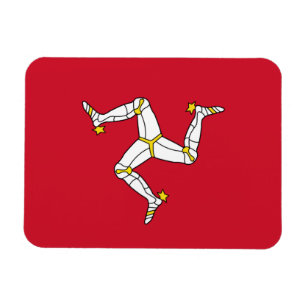 Patriotischer flexibler Magnet mit Isle Man-Flagge