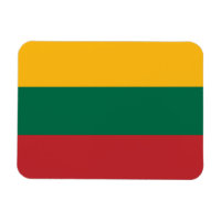 Patriotischer flexibler Magnet mit litauischer Fla