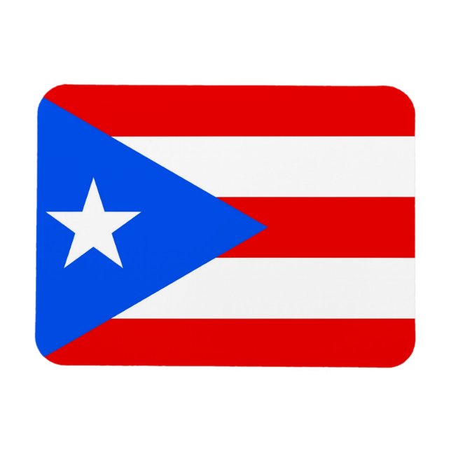 Patriotischer flexibler Magnet mit Puerto Rico-Fla (Horizontal)