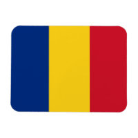 Patriotischer flexibler Magnet mit rumänischer Fla