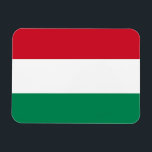 Patriotischer flexibler Magnet mit ungarischer Fla<br><div class="desc">Phantastischer patriotischer flexibler Foto-Magnet mit ungarischer Flagge. Dieses Produkt ist anpassbar.</div>