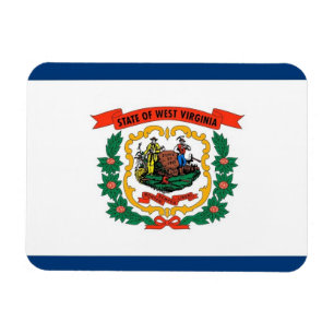 Patriotischer flexibler Magnet, West Virginia-Flag Magnet