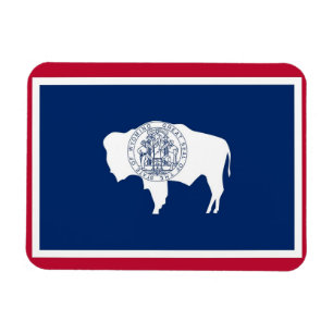 Patriotischer flexibler Magnet, Wyoming State-Flag Magnet