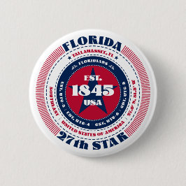 Patriotischer Florida-Kreis mit Staat-Details Button