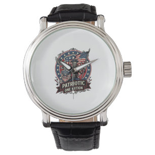 Patriotischer Frankenstein Freiheit Schrecklicher Armbanduhr