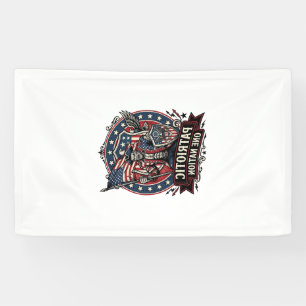 Patriotischer Frankenstein Freiheit Schrecklicher  Banner