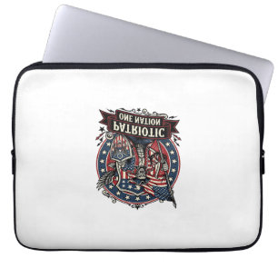 Patriotischer Frankenstein Freiheit Schrecklicher Laptopschutzhülle