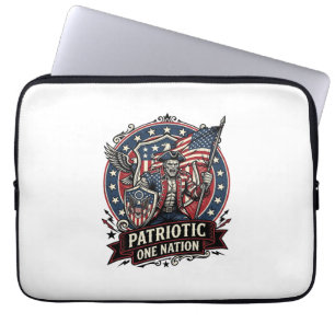 Patriotischer Frankenstein Freiheit Schrecklicher Laptopschutzhülle