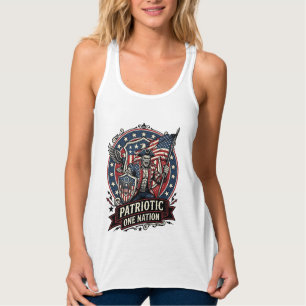 Patriotischer Frankenstein Freiheit Schrecklicher  Tank Top