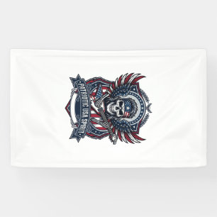 Patriotischer Freiheit Gitarrist Totenkopf Musik R Banner