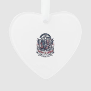 Patriotischer Freiheits-Sense-Dunkler-Patriot-Skel Ornament