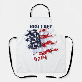 Patriotischer Frieden Blume 4. Juli GRILLEN Party Schürze