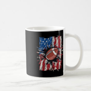 Patriotischer Fußball 4. Juli Männer USA Amerikani Kaffeetasse
