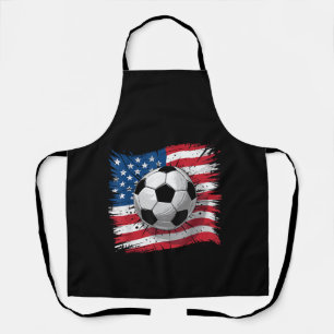 Patriotischer Fußball 4. Juli Männer USA Amerikani Schürze
