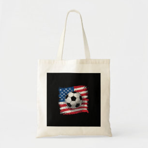Patriotischer Fußball 4. Juli Männer USA Amerikani Tragetasche
