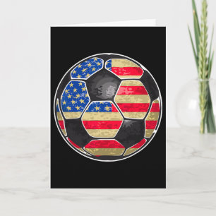 Patriotischer Fußball USA-Flagge  Karte