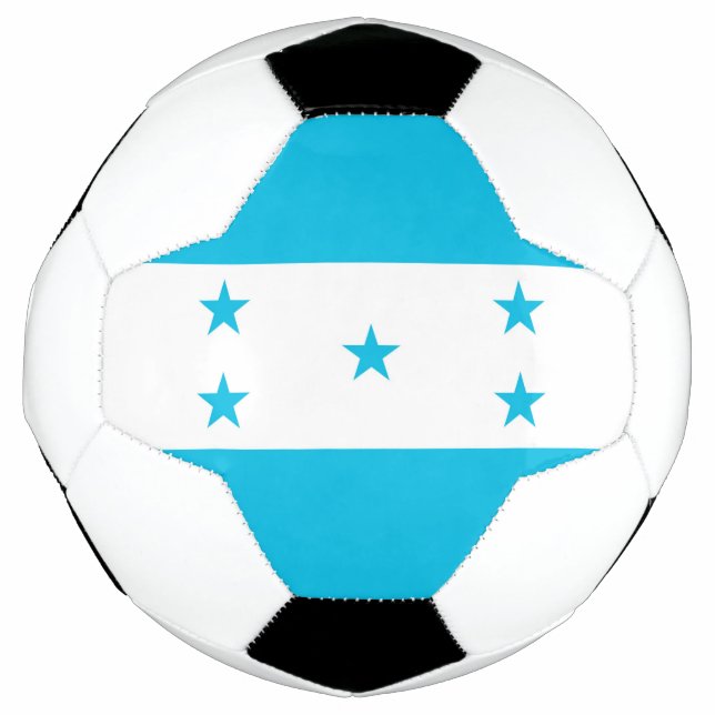 Patriotischer Fußballball mit Honduras-Flagge Fußball (Vorderseite)
