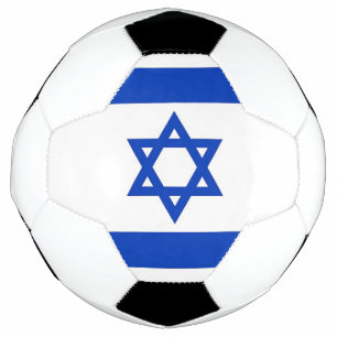 Patriotischer Fußballball mit israelischer Flagge Fußball