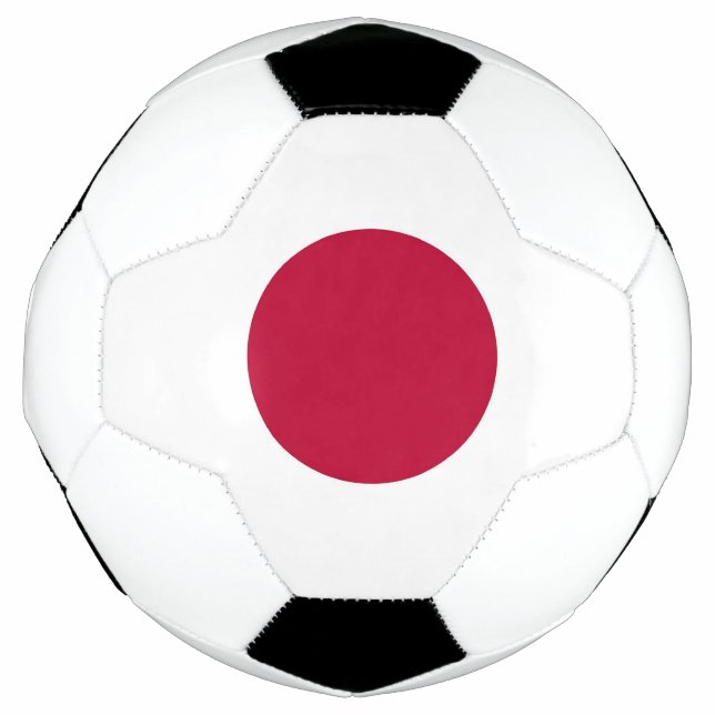 Patriotischer Fußballball mit japanischer Flagge Fußball (Vorderseite)