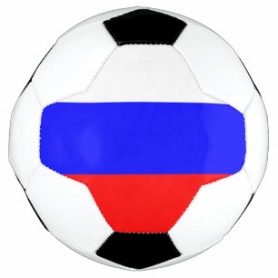 Patriotischer Fußballball mit Russland-Flagge Fußball