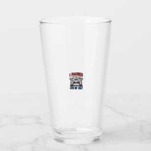 Patriotischer Gamer 4. Juli Vintage Vector Shirt_1 Glas