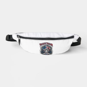 Patriotischer Geländewagen-Schädel-Monstertruck 17 Bauchtasche