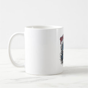 Patriotischer Geländewagen-Schädel-Monstertruck 17 Kaffeetasse