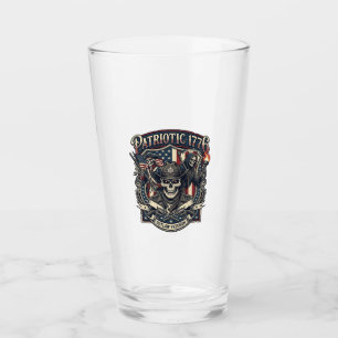Patriotischer Gesetzloser Totenkopf Sheriff Dunkle Glas