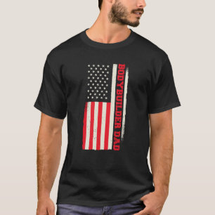 Patriotischer Gewichtsheber Krafttraining Körper T-Shirt