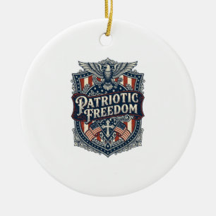 Patriotischer Glaube Familie Freiheit Vektorgrafik Keramik Ornament