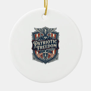 Patriotischer Glaube Familie Freiheit Vektorgrafik Keramik Ornament